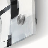 Modern Abstract Wall Art – Monochrome Balance in Black and Gray