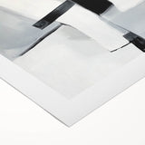 Modern Abstract Wall Art – Monochrome Balance in Black and Gray