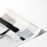 Modern Abstract Wall Art – Monochrome Balance in Black and Gray