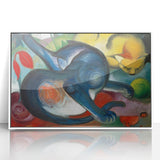 Expressionist Animal Art - Two Cats by Franz Marc | Vibrant Wall Art