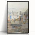On the Beach - Vibrant Impressionist Art by Maurice Prendergast