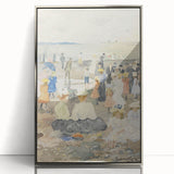 On the Beach - Vibrant Impressionist Art by Maurice Prendergast