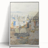 On the Beach - Vibrant Impressionist Art by Maurice Prendergast