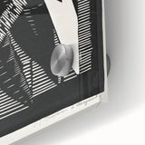 Modern Wall Art: Black & White Parakeet Illustration – Minimalist Bird Decor