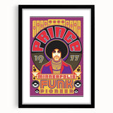 Prince 1977 Minneapolis Funk Pioneer Retro Poster