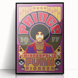 Prince 1977 Minneapolis Funk Pioneer Retro Poster