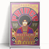 Prince 1977 Minneapolis Funk Pioneer Retro Poster