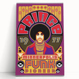 Prince 1977 Minneapolis Funk Pioneer Retro Poster