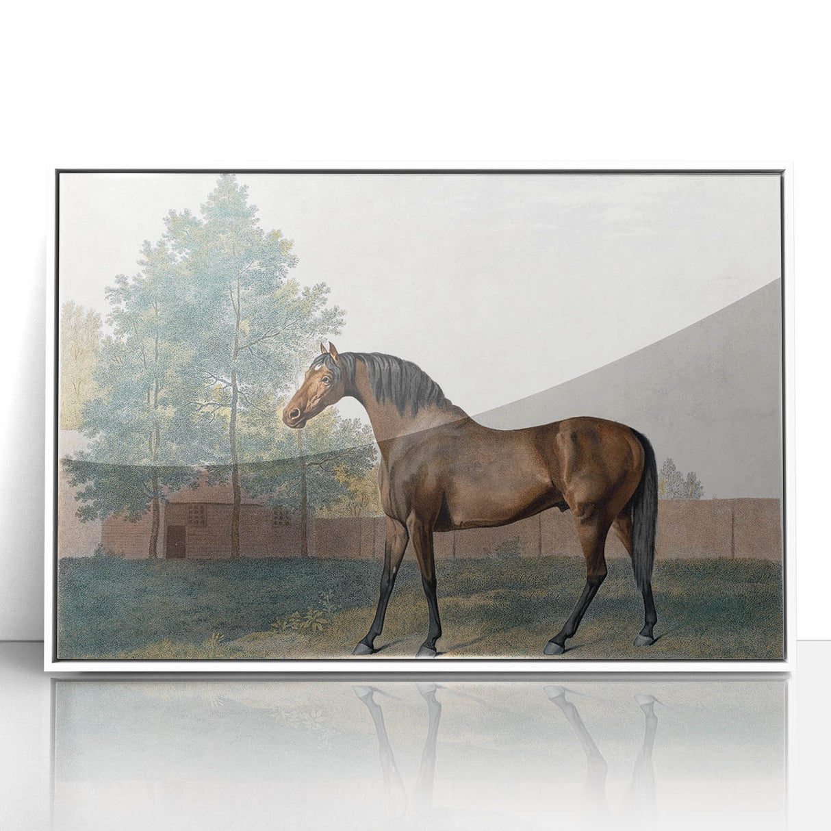 Romanticism Art: Anvil by George Stubbs - Majestic Horse Canvas