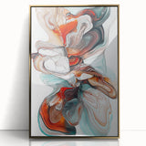 Contemporary Dining Art Pieces – Fluid Abstract Canvas Print