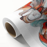 Contemporary Dining Art Pieces – Fluid Abstract Canvas Print