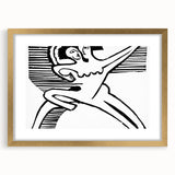 Expressionist Print - Two Dancers by Ernst Kirchner | Monochrome Wall Art