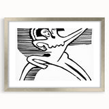 Expressionist Print - Two Dancers by Ernst Kirchner | Monochrome Wall Art