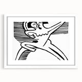 Expressionist Print - Two Dancers by Ernst Kirchner | Monochrome Wall Art