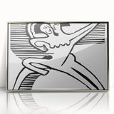 Expressionist Print - Two Dancers by Ernst Kirchner | Monochrome Wall Art