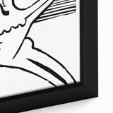 Expressionist Print - Two Dancers by Ernst Kirchner | Monochrome Wall Art