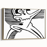 Expressionist Print - Two Dancers by Ernst Kirchner | Monochrome Wall Art
