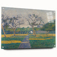 Pointillist Orchard Scene - Impressionist Wall Art Canvas Print