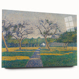 Pointillist Orchard Scene - Impressionist Wall Art Canvas Print