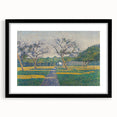 Pointillist Orchard Scene - Impressionist Wall Art Canvas Print