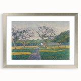 Pointillist Orchard Scene - Impressionist Wall Art Canvas Print