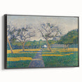 Pointillist Orchard Scene - Impressionist Wall Art Canvas Print