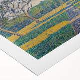 Pointillist Orchard Scene - Impressionist Wall Art Canvas Print