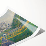 Pointillist Orchard Scene - Impressionist Wall Art Canvas Print