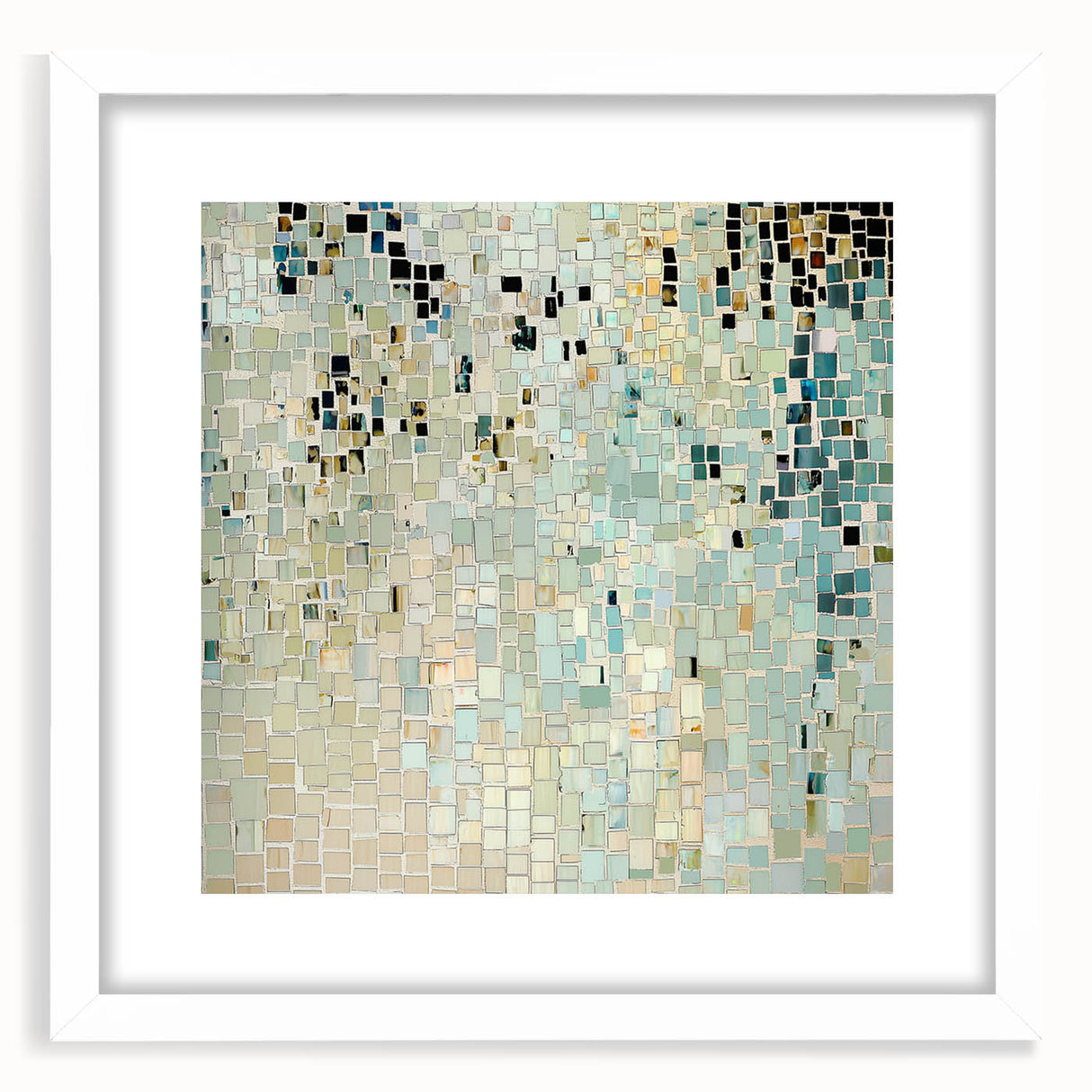 Dining Room Wall Decor – Mosaic Abstract Canvas Art Print