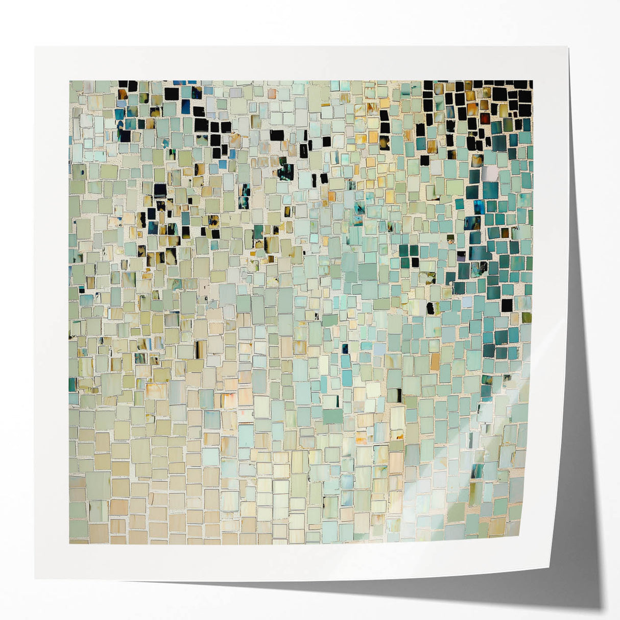 Dining Room Wall Decor – Mosaic Abstract Canvas Art Print