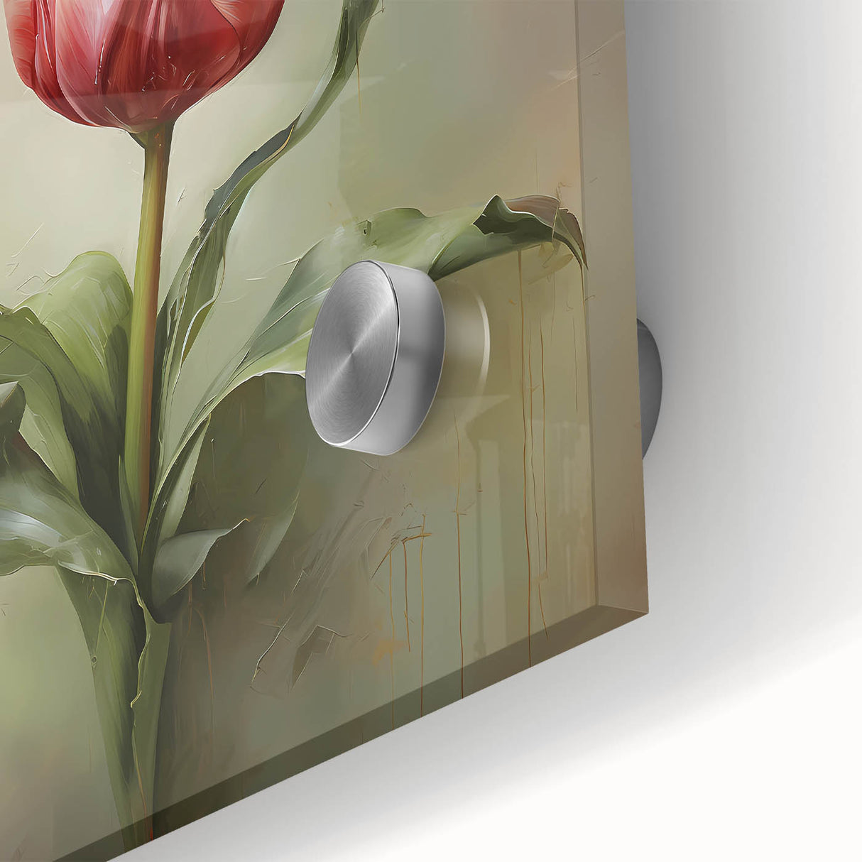 Elegant Tulip Bloom - Modern Floral Wall Art for Living Room Décor