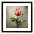 Elegant Tulip Bloom - Modern Floral Wall Art for Living Room Décor