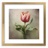 Elegant Tulip Bloom - Modern Floral Wall Art for Living Room Décor