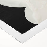 Abstract minimalist wall art on rolled canvas showcasing soft pastel colors and geometric shapes, ideal for modern home decor, delivered in a protective cardboard tube.