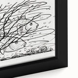 Expressionist Art: Two Fish in Water - Abstract Expressionism Print