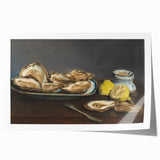 Manet Oysters Still Life - Classic Impressionist Wall Art Print