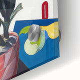 Modern Wall Art: Bold Still Life with Typography – Vibrant Contemporary Decor