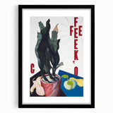 Modern Wall Art: Bold Still Life with Typography – Vibrant Contemporary Decor