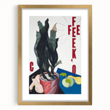 Modern Wall Art: Bold Still Life with Typography – Vibrant Contemporary Decor