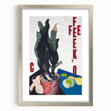 Modern Wall Art: Bold Still Life with Typography – Vibrant Contemporary Decor