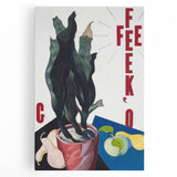 Modern Wall Art: Bold Still Life with Typography – Vibrant Contemporary Decor