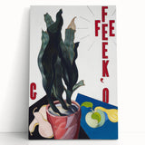 Modern Wall Art: Bold Still Life with Typography – Vibrant Contemporary Decor