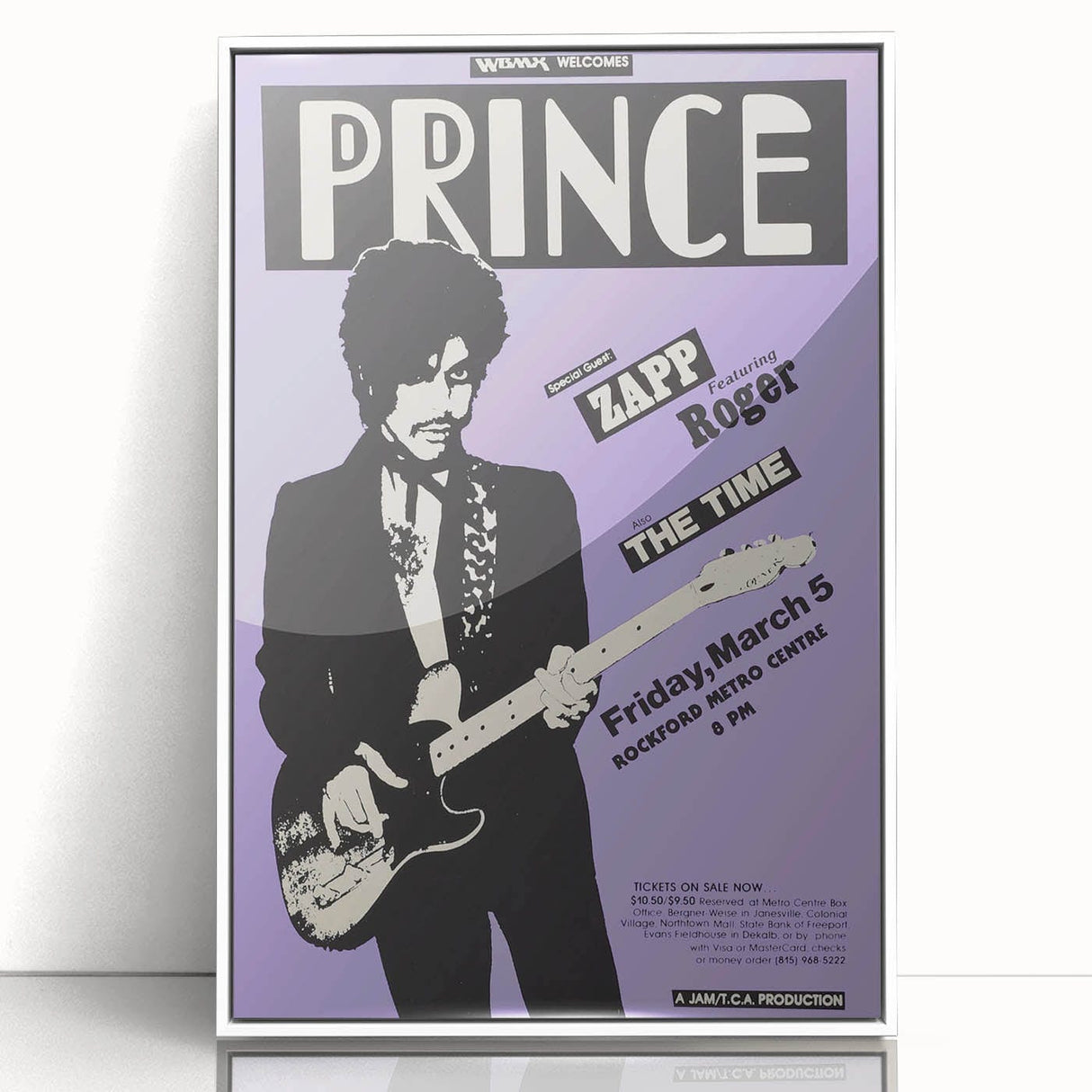 Prince 1981 Rockford Metro Centre Concert Poster - Zapp & The Time