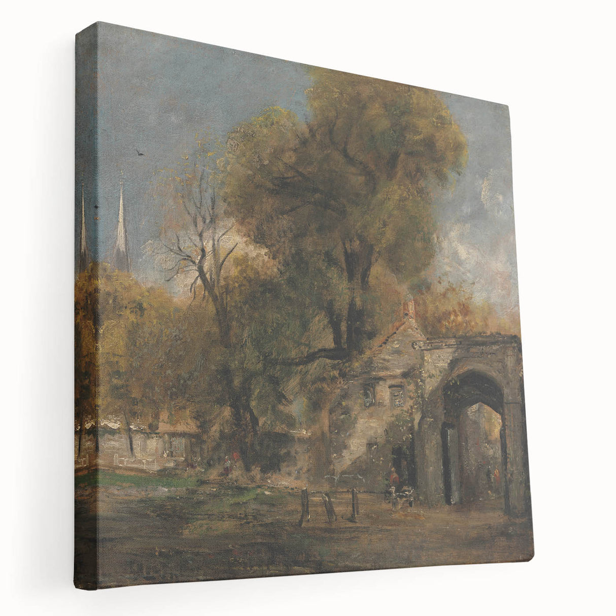 Romanticism Art: Harnham Gate by John Constable - Scenic Canvas
