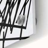 Modern Dining Room Art – Bold Geometric Black & White Print