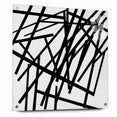 Modern Dining Room Art – Bold Geometric Black & White Print