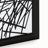 Modern Dining Room Art – Bold Geometric Black & White Print