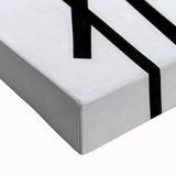 Modern Dining Room Art – Bold Geometric Black & White Print