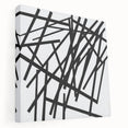 Modern Dining Room Art – Bold Geometric Black & White Print