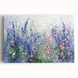 Abstract floral stretched canvas artwork showcasing vibrant colors and intricate designs, perfect for modern home decor. Ideal for adding a touch of elegance and creativity to any space.